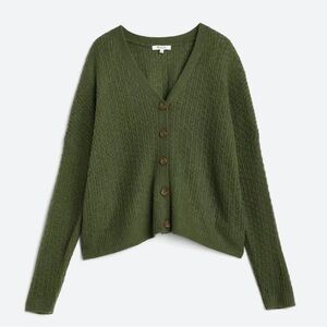 Madewell Olive Green Cardigan Sweater